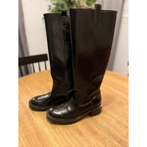 Stradivarius Flat Riding-Style/Equestrian Boots Size EU 36/US 5-6 Excellent Used